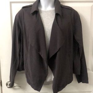 Torrid open front cardigan/ blazer. Gray color size 2